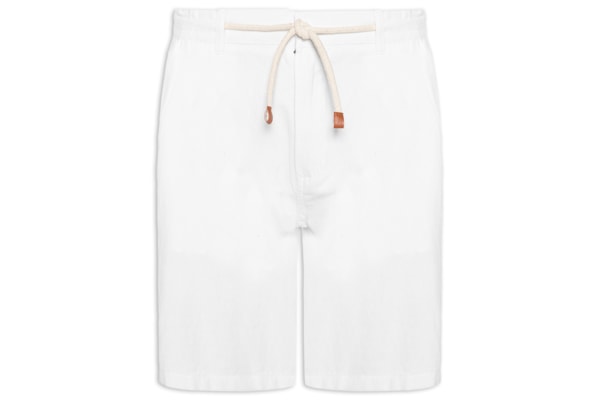 Bermuda Masculina Algodão Ocean - Branco