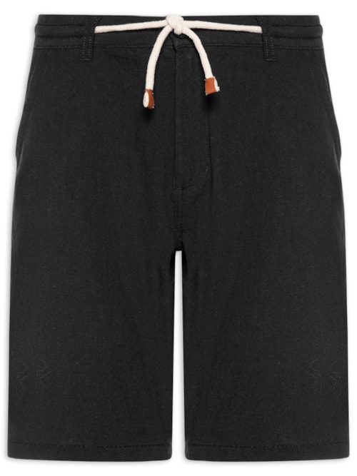 Bermuda Masculina Algodão Ocean - Preto