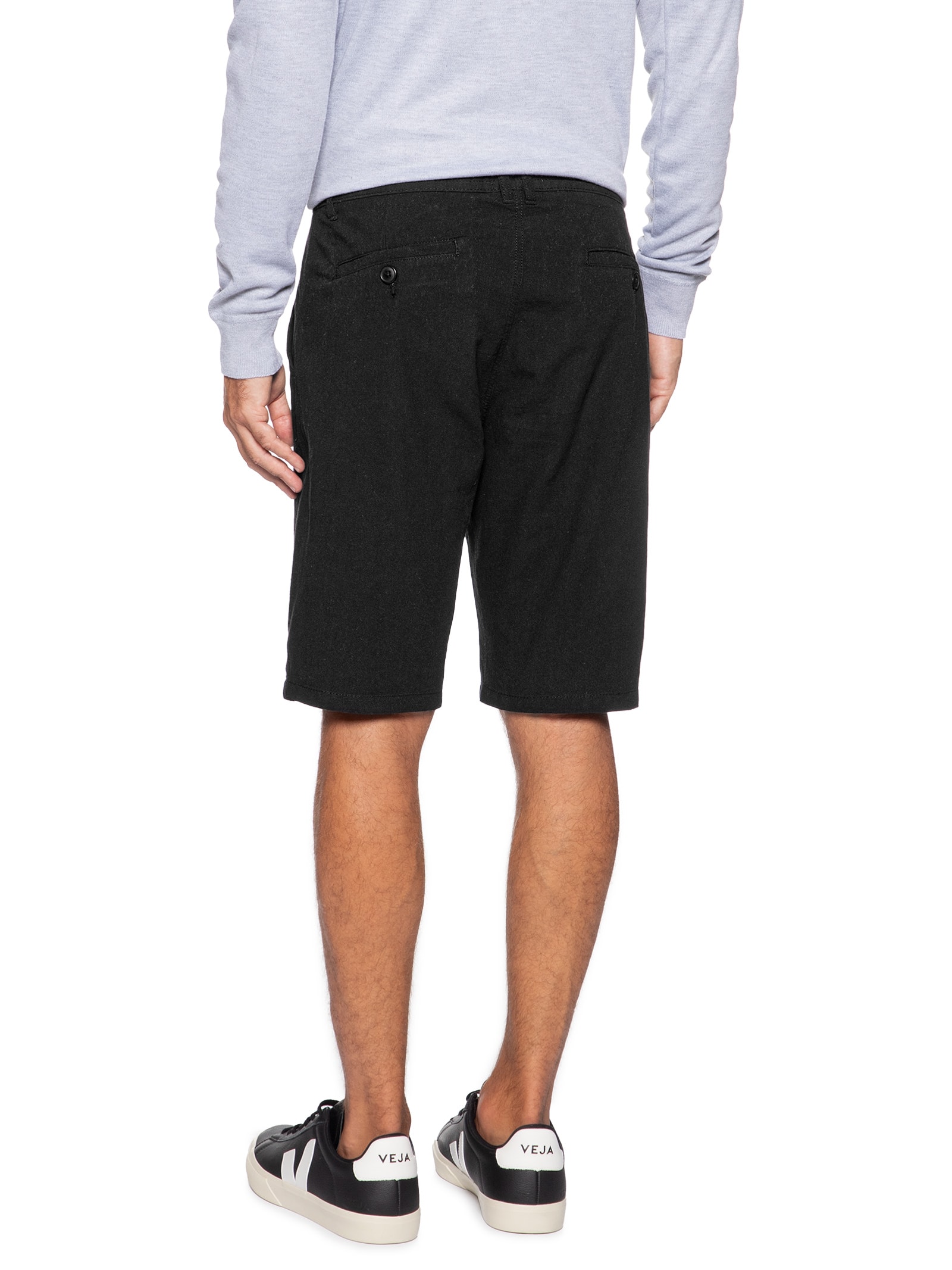 Bermuda Masculina Algodão Ocean Preto '2 Essential