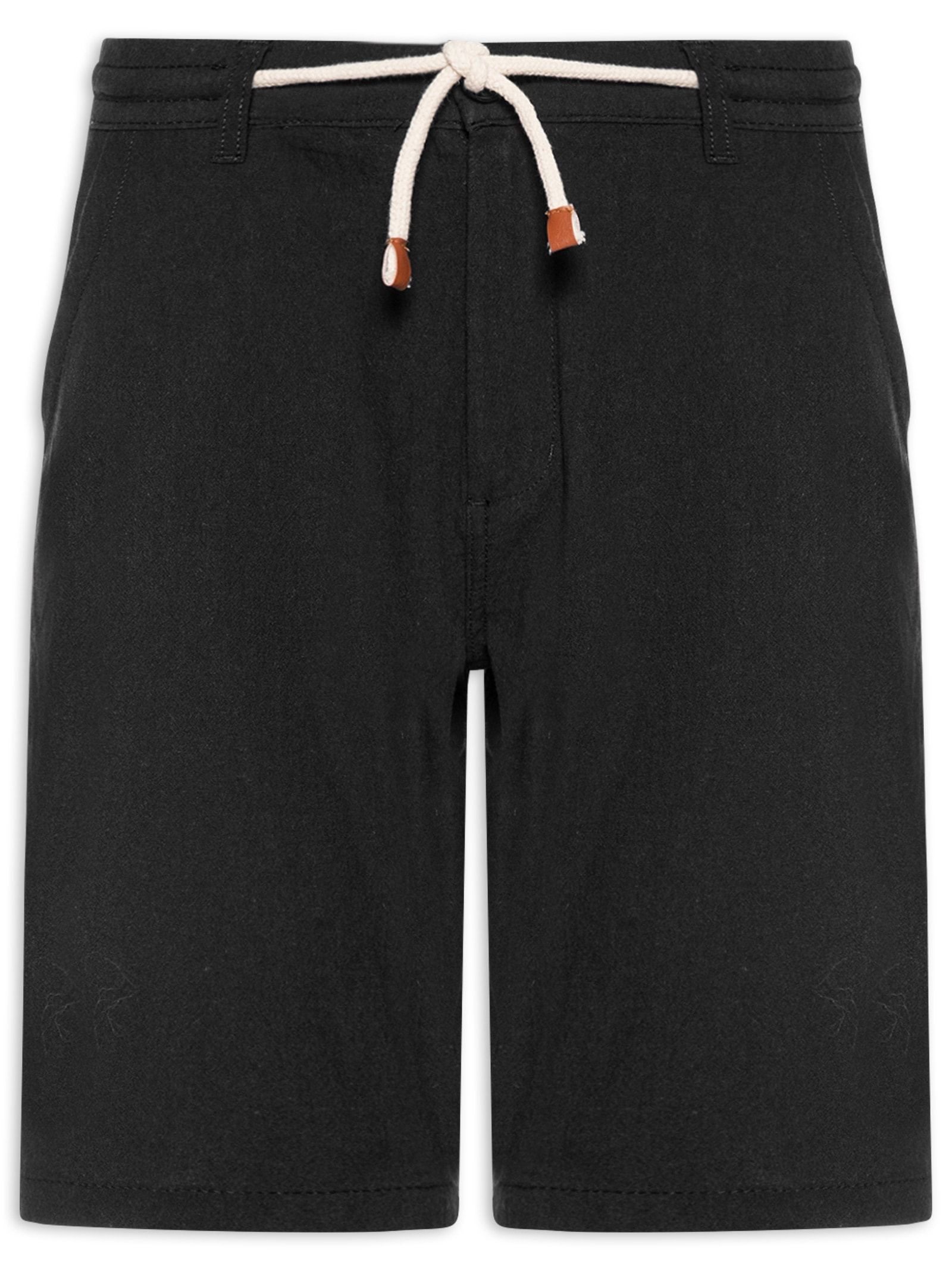 Bermuda Masculina Algodão Ocean Preto '2 Essential