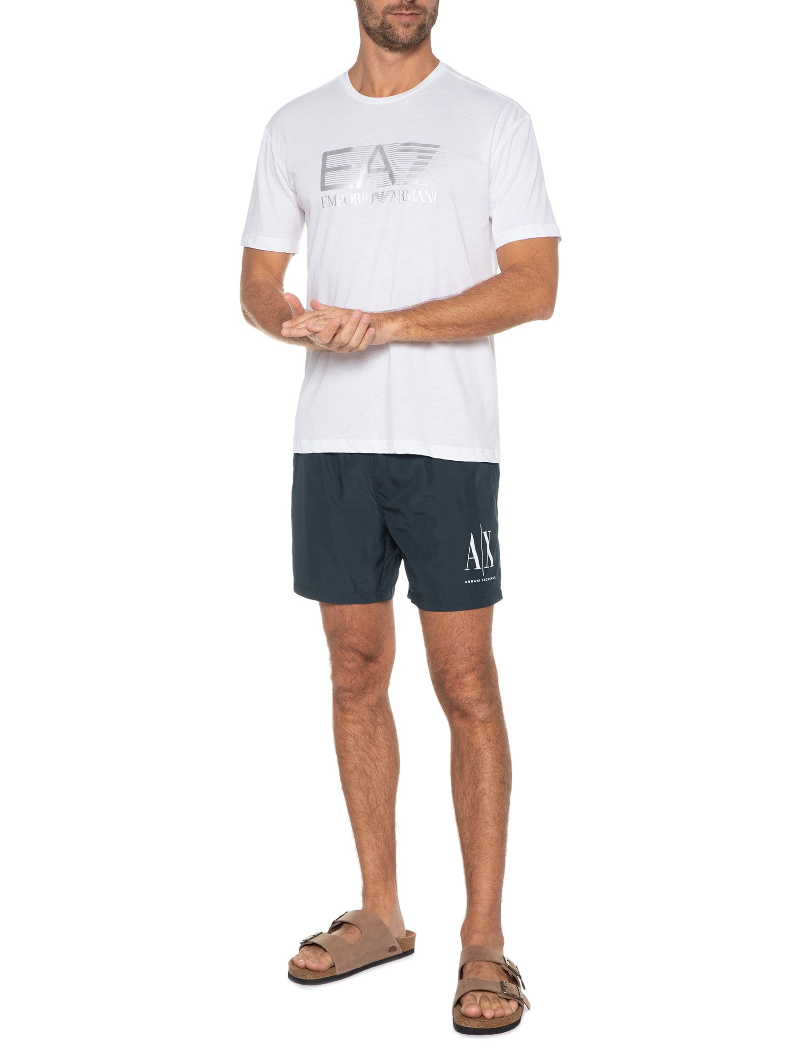 Armani Exchange - Bermuda Masculina - Azul
