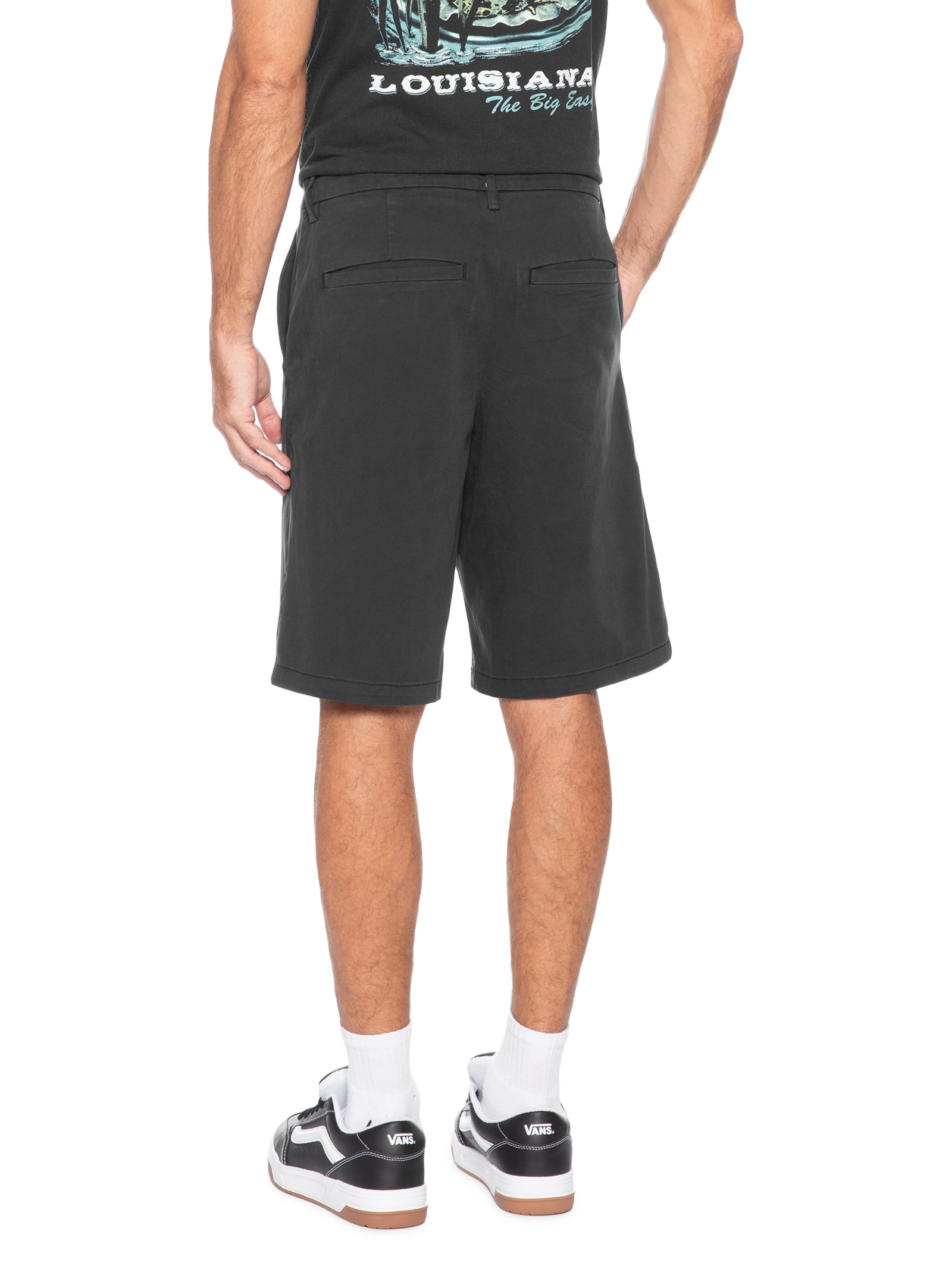 Bermuda Masculina Baggy Chino Short Preto Cotton On