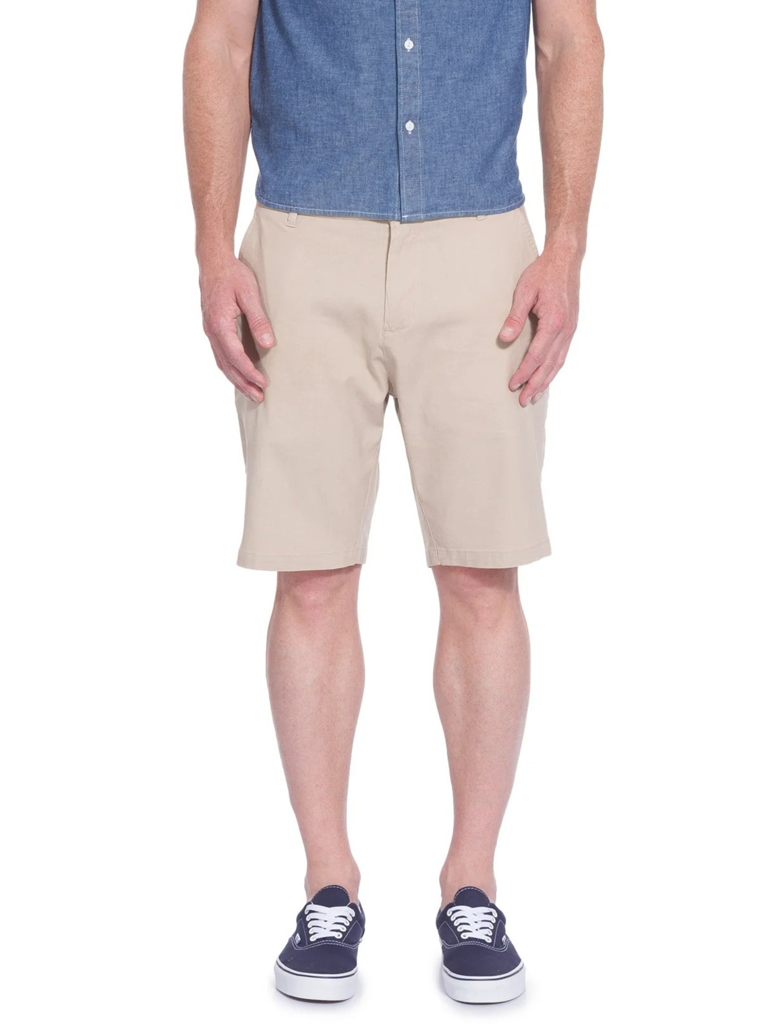 Bermuda Masculina Basic Linen Bege Osklen