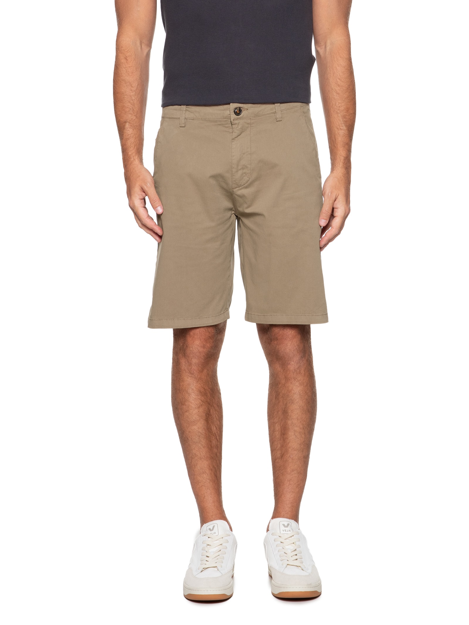 Bermuda Masculina Básica Bege Jab