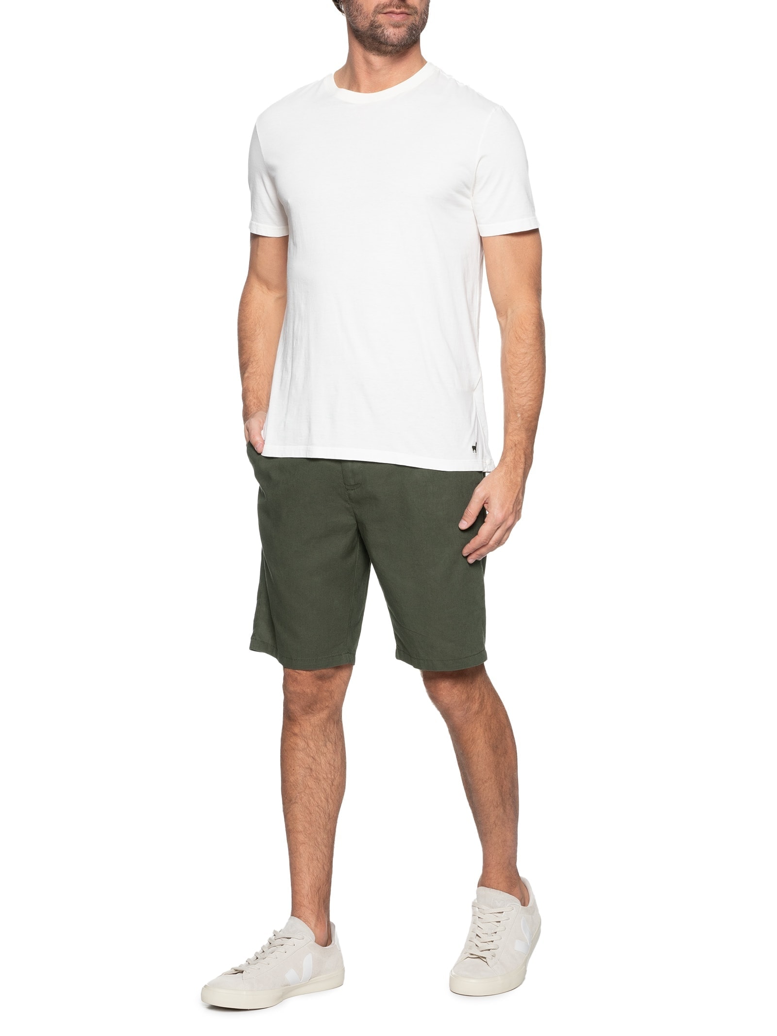 Bermuda Masculina Básica Verde '2 Essential