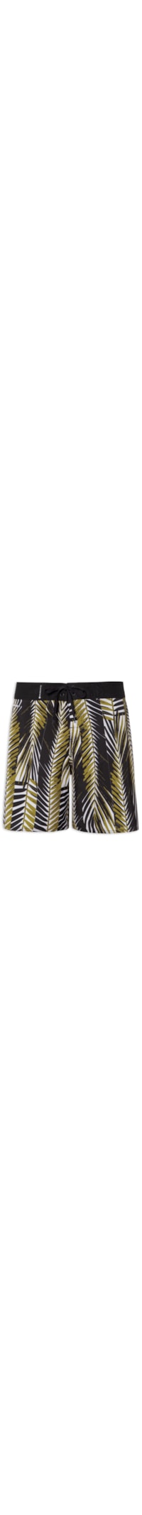 Bermuda Masculina Beachwear Aquaone Flex Palm Stripes – Marrom