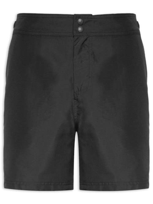 Bermuda Masculina Beachwear Aquaone Ripstop – Preto