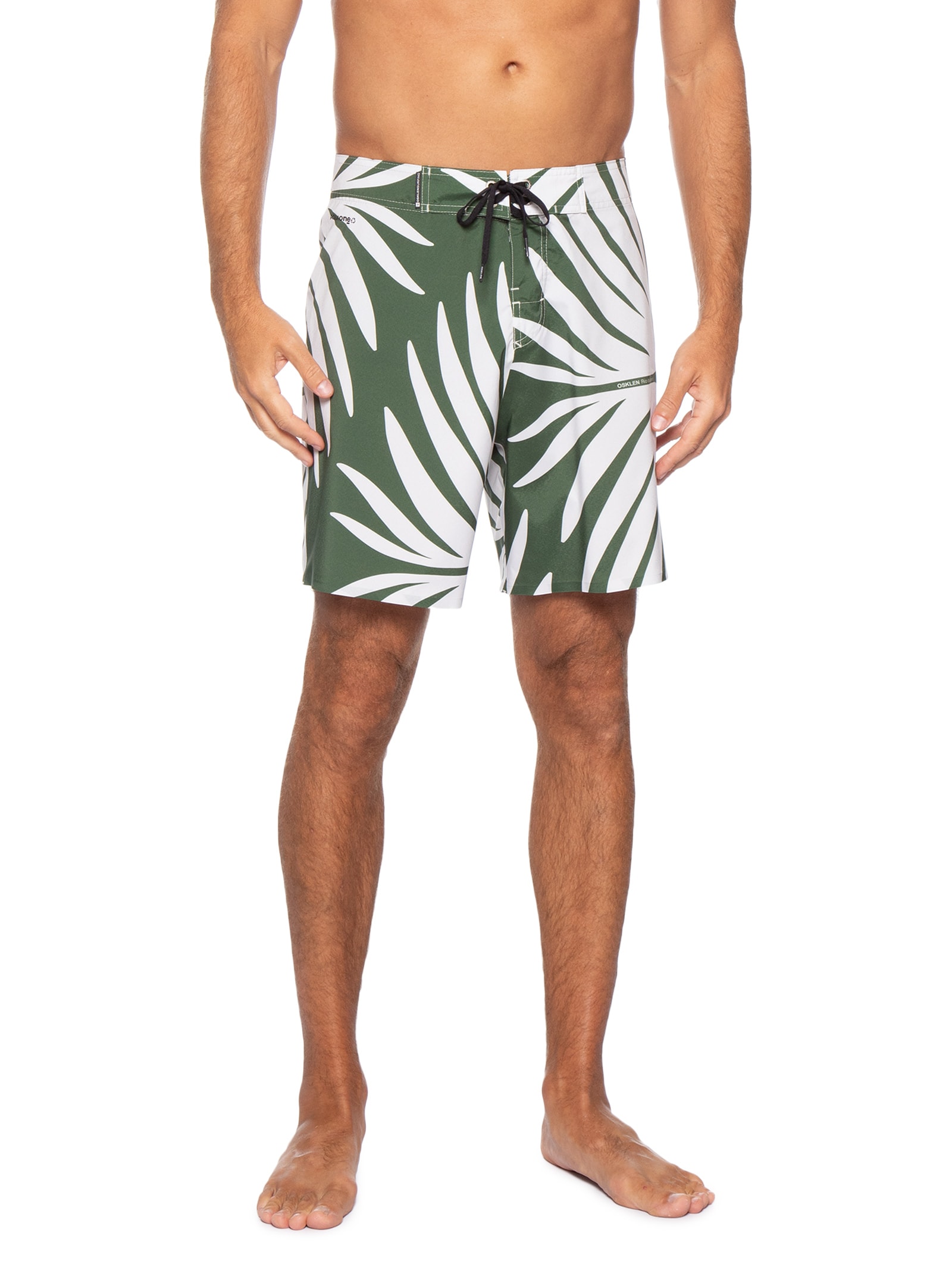 Bermuda Masculina Beachwear Graph Square A7 Verde Osklen