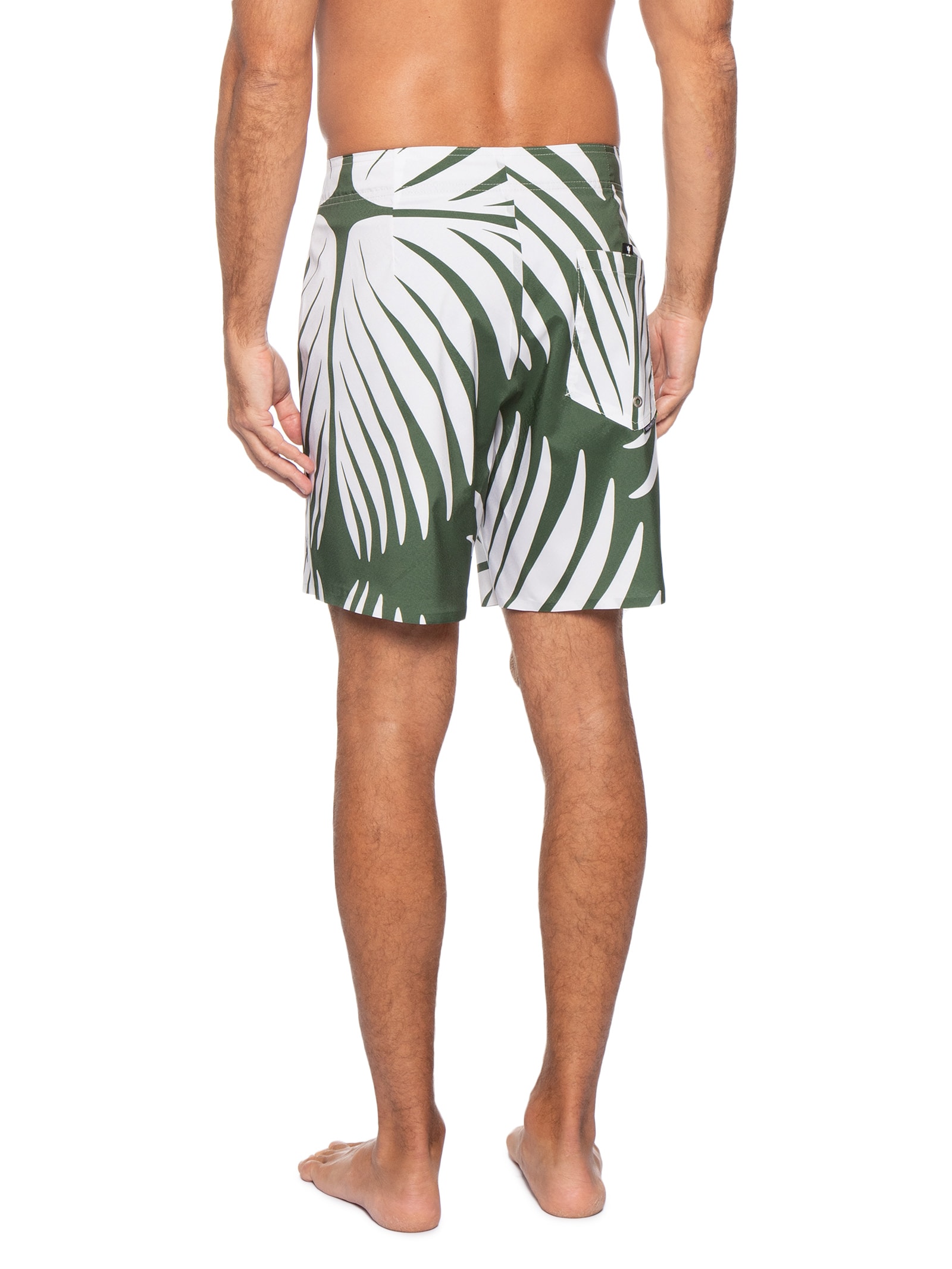 Bermuda Masculina Beachwear Graph Square A7 Verde Osklen