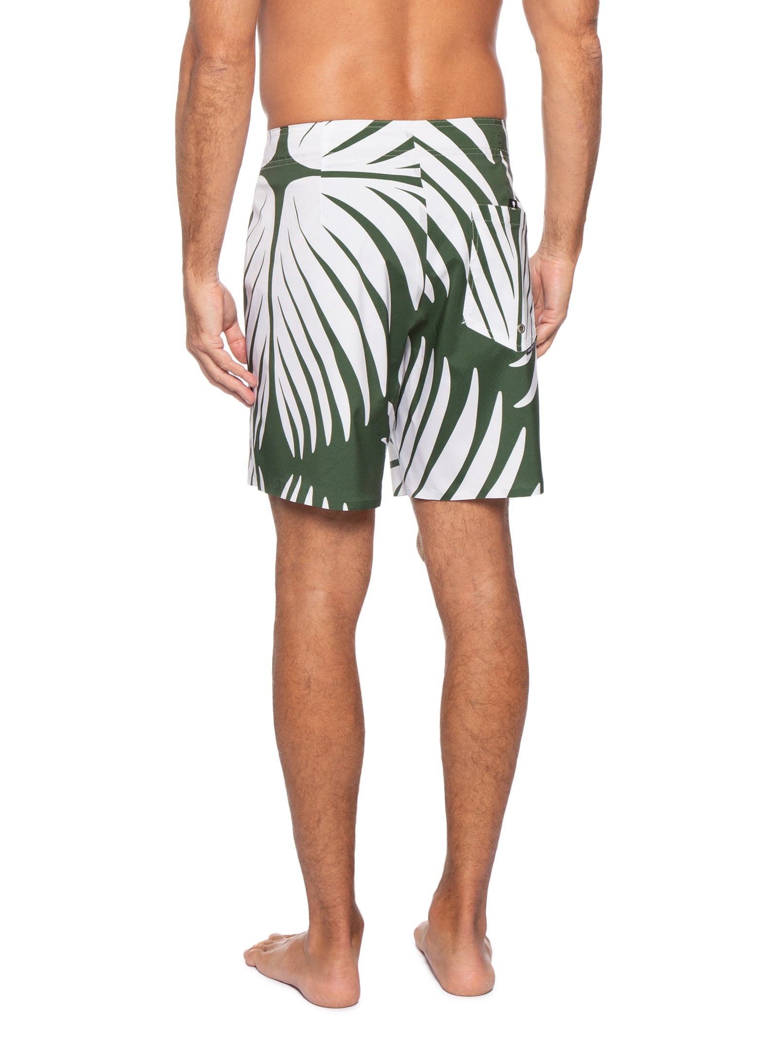 Bermuda Masculina Beachwear Graph Square A7 Verde Osklen