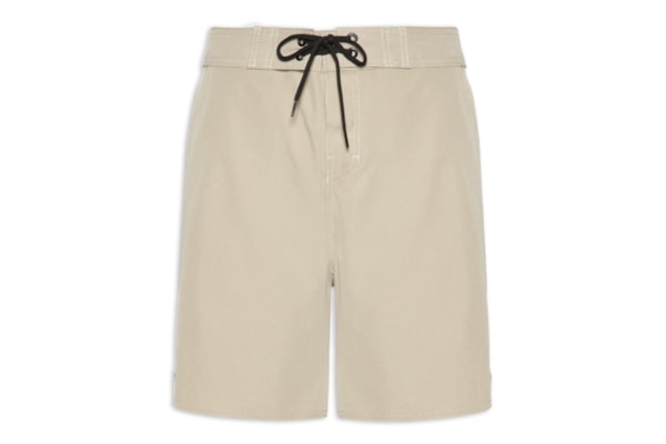 Bermuda Masculina Beachwear Midi Mescla - Bege