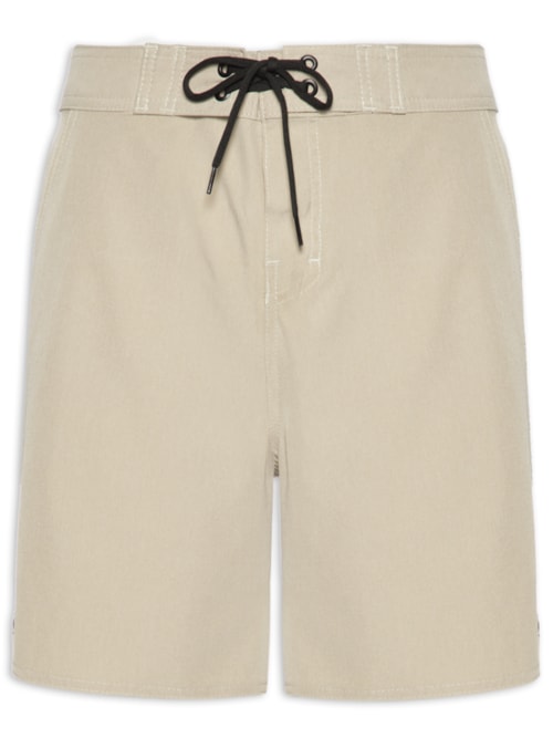 Bermuda Masculina Beachwear Midi Mescla - Bege