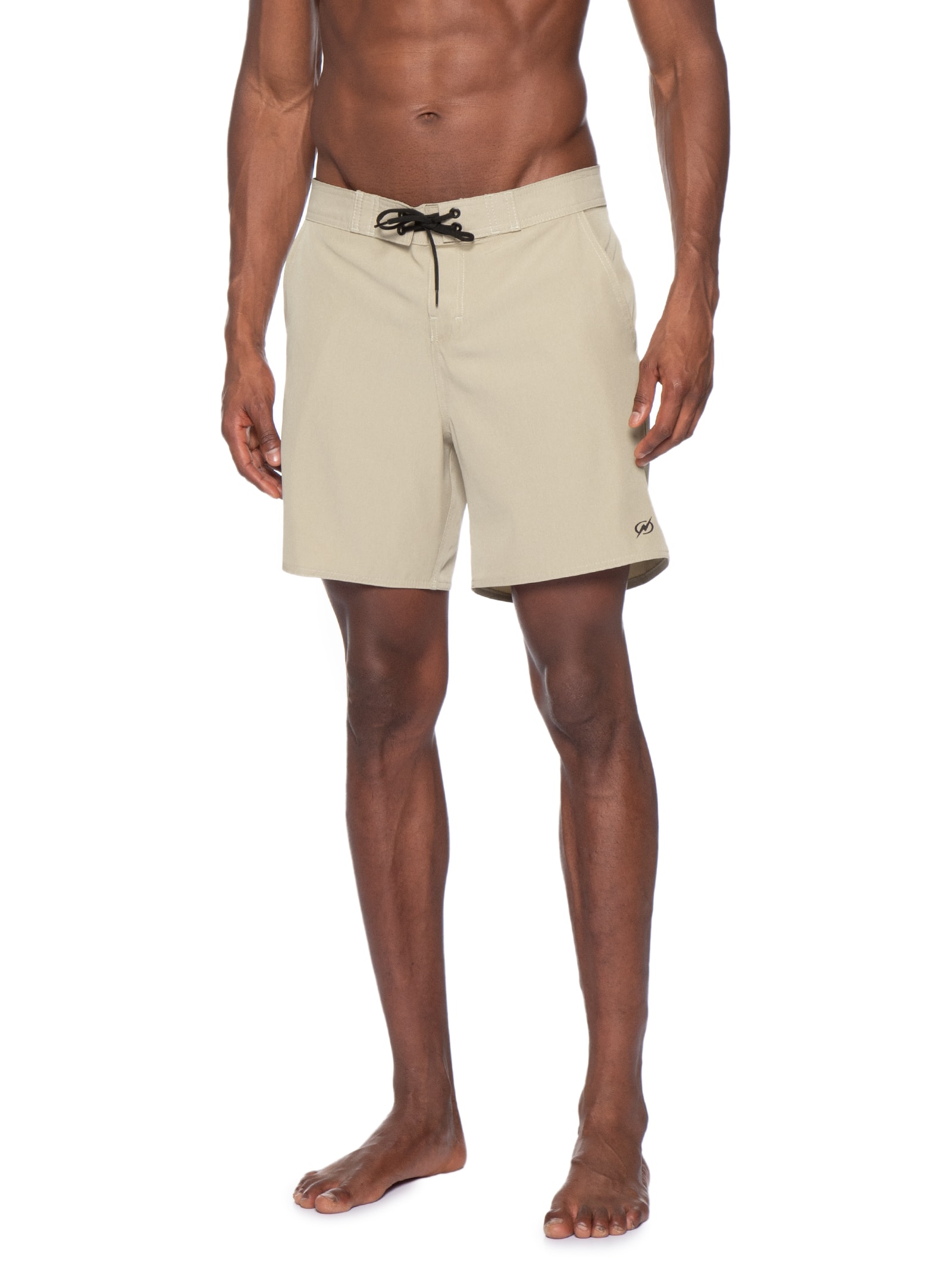 Bermuda Masculina Beachwear Midi Mescla Bege Blueman