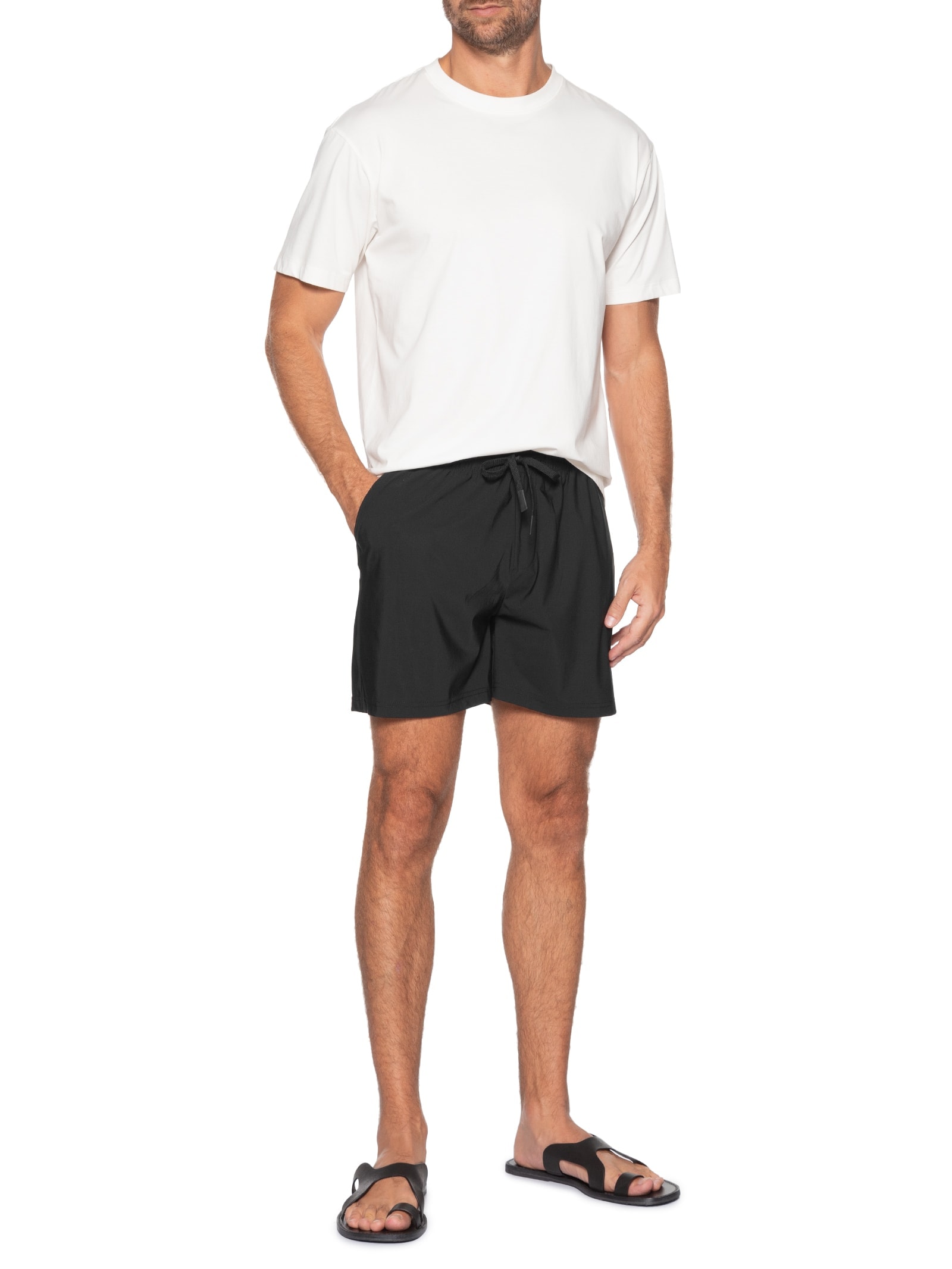 Bermuda Masculina Beachwear Preto '2 Essential