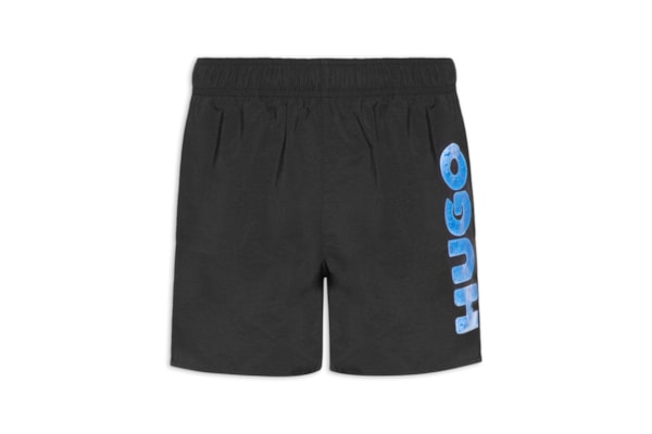 Bermuda Masculina Beachwear Splash - Preto