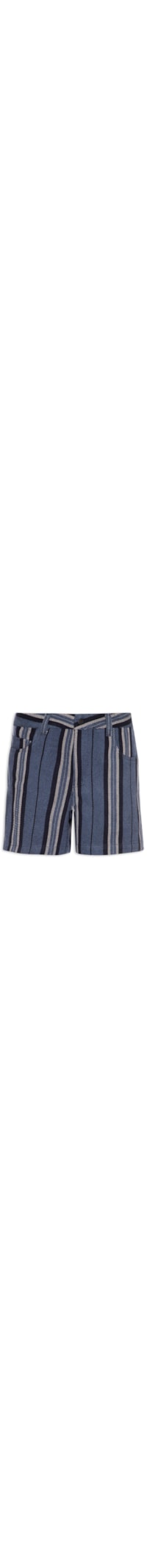 Bermuda Masculina Beachwear Stripes Pranchão Denim - Azul
