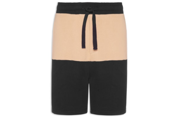 Bermuda Masculina Bicolor New - Preto