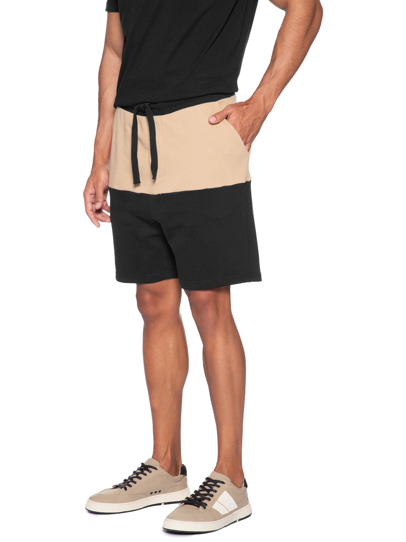 Bermuda Masculina Bicolor New Preto Osklen