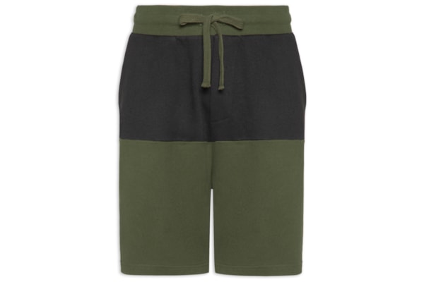 Bermuda Masculina Bicolor New - Preto