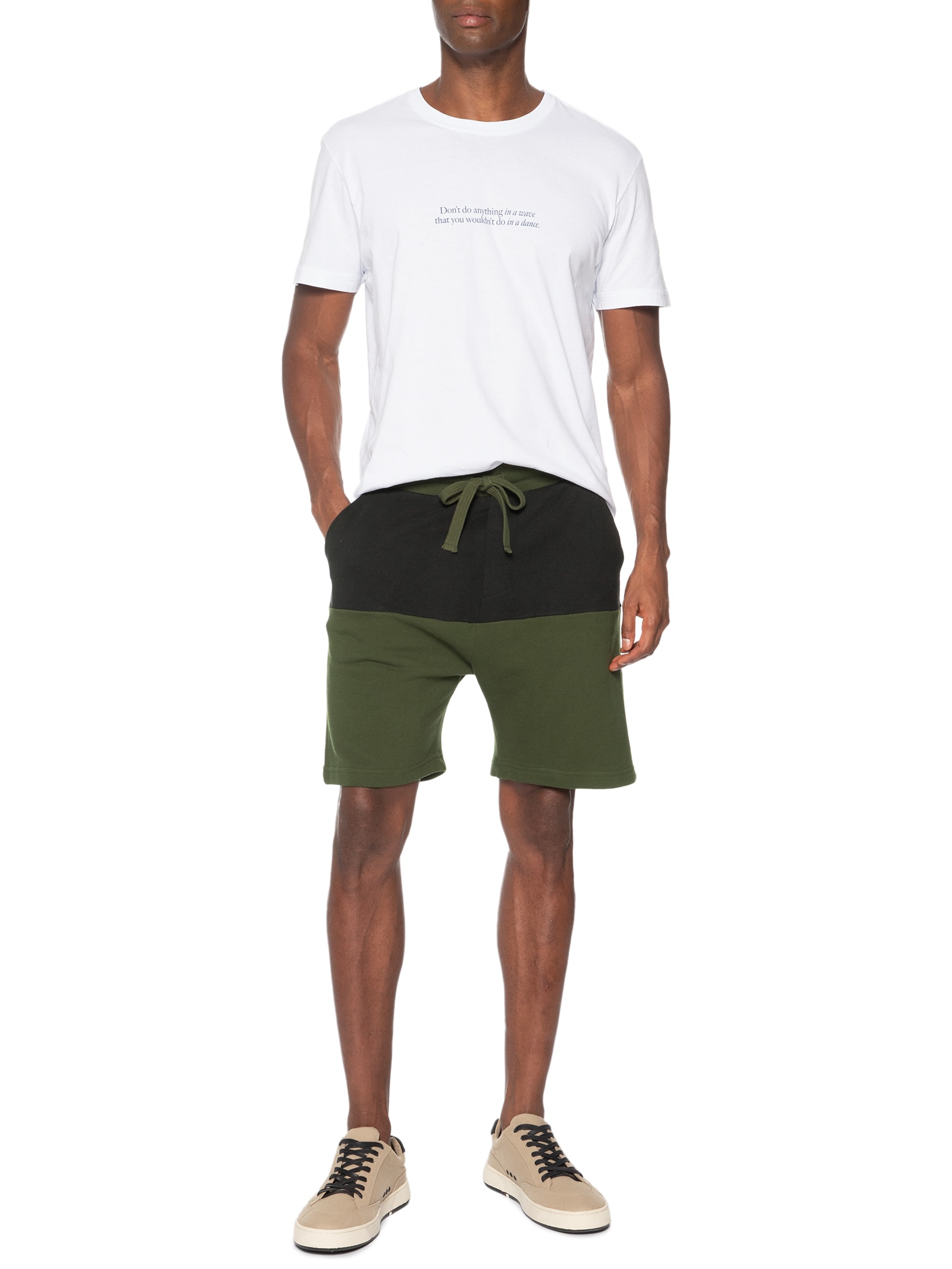 Bermuda Masculina Bicolor New Preto Osklen