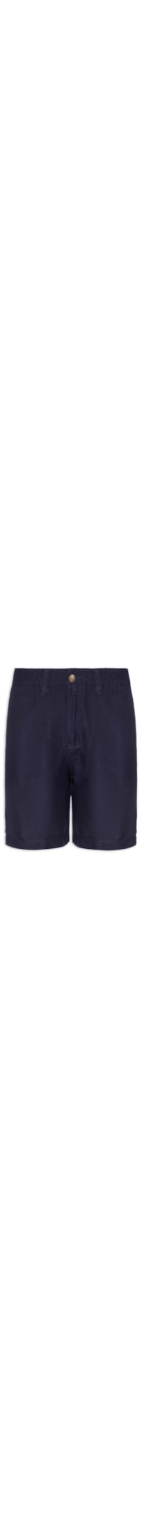 Bermuda Masculina Blend Linen - Azul