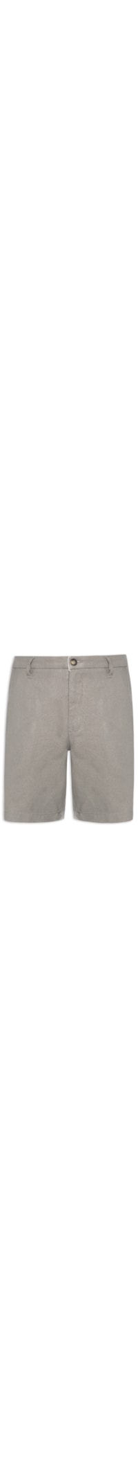 Bermuda Masculina Blend Linen - Cinza