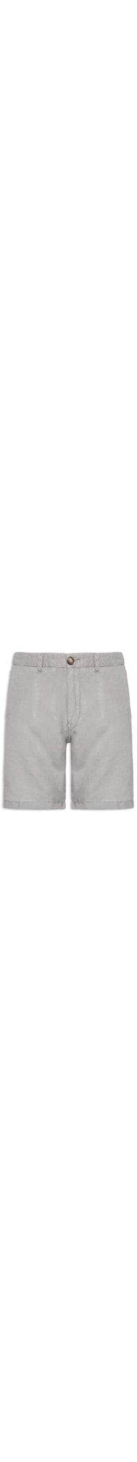 Bermuda Masculina Blend Linen - Cinza