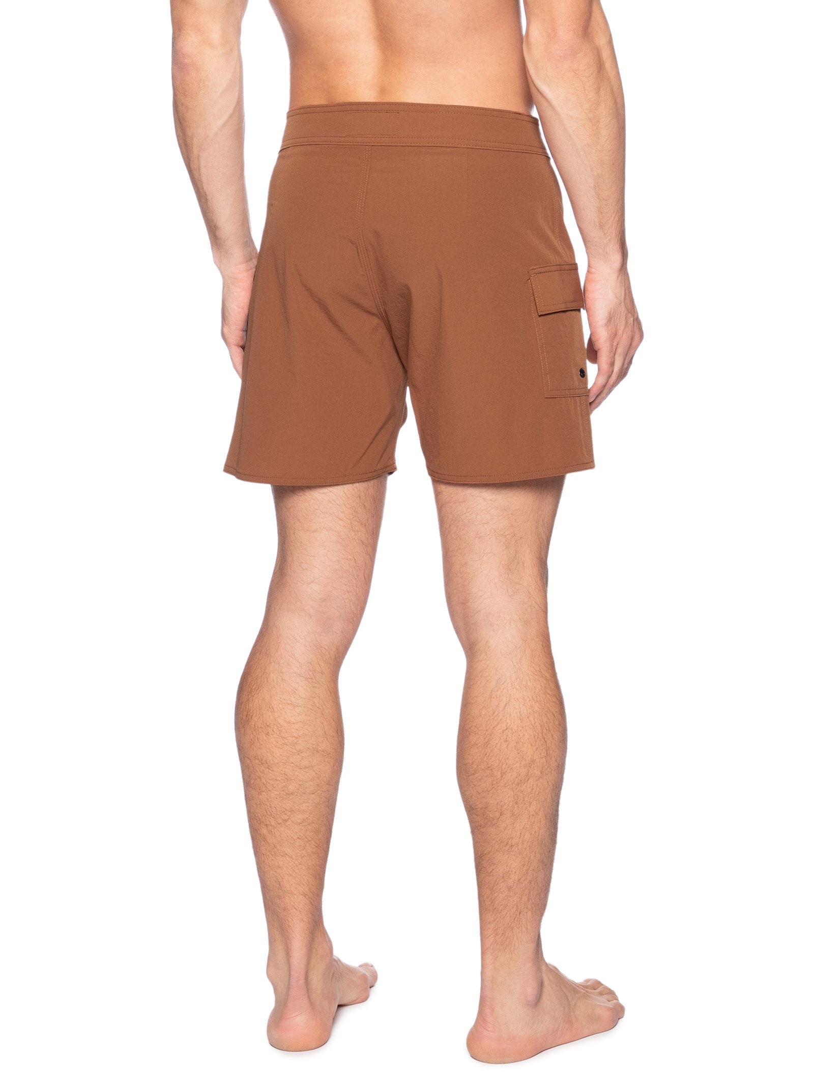 Bermuda Masculina Boardshort Flex Cargo Carpet Cognac Laranja Birden