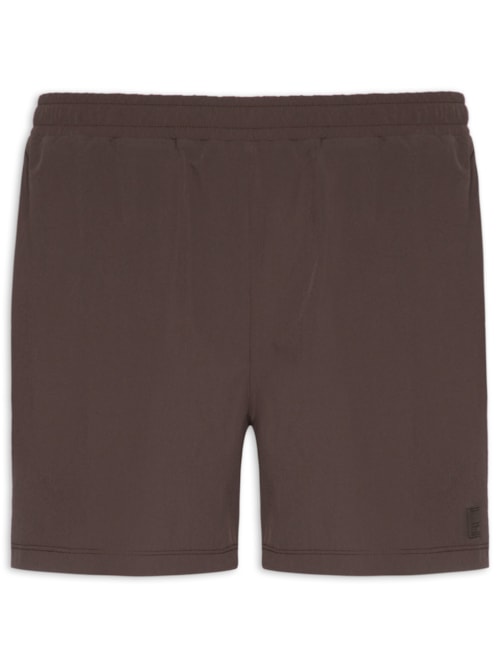 Bermuda Masculina Bolso Duplo com Zíper Essentials – Marrom