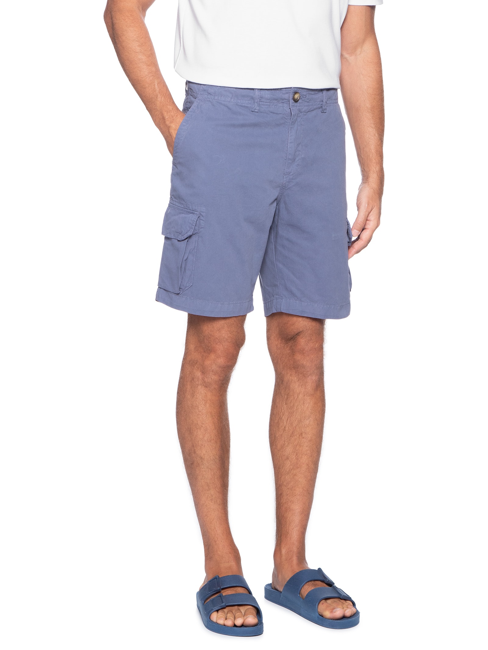 Bermuda Masculina Cargo Azul Pineapple