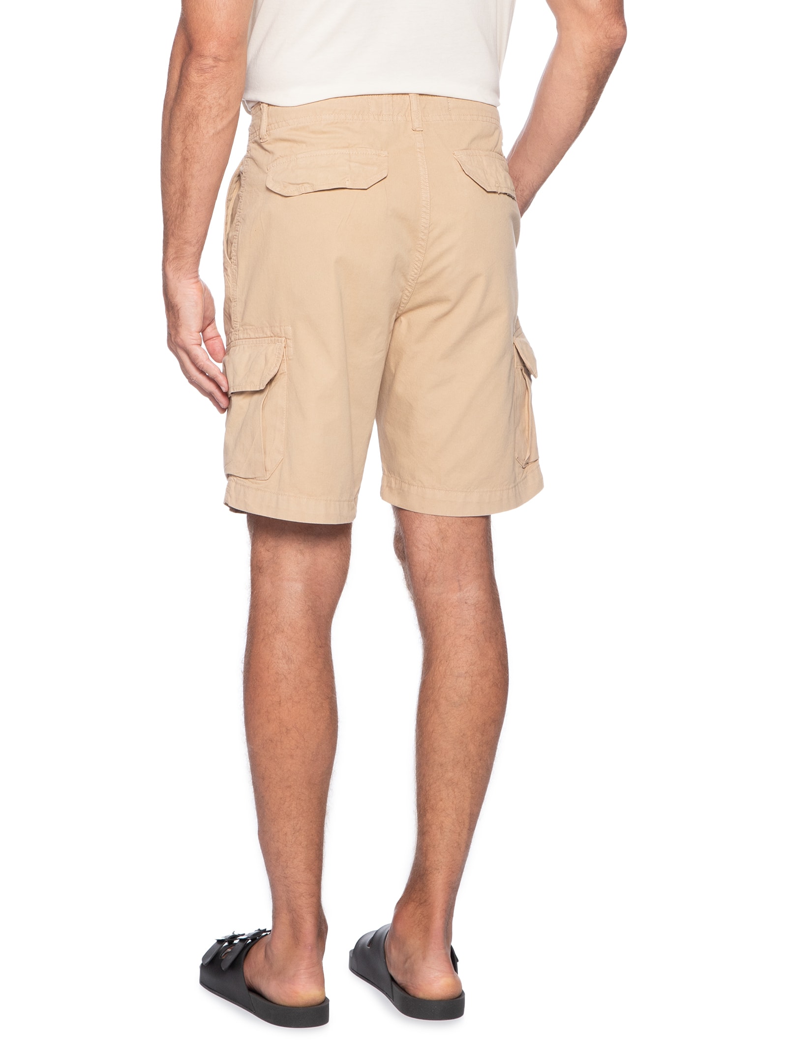 Bermuda Masculina Cargo Bege Pineapple