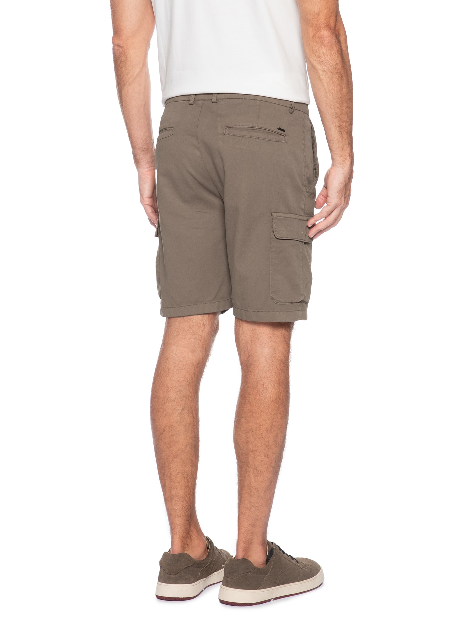 Bermuda Masculina Cargo Chino Color Bege Aramis