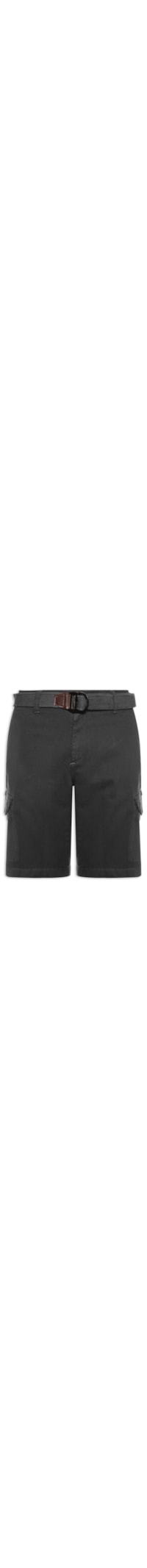 Bermuda Masculina Cargo com Cinto - Preto