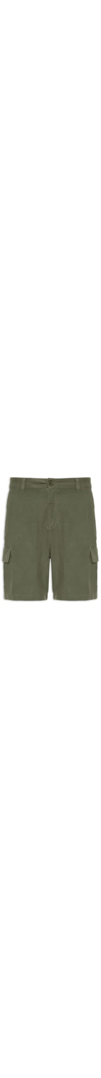 Bermuda Masculina Cargo Cotton Linen New - Verde
