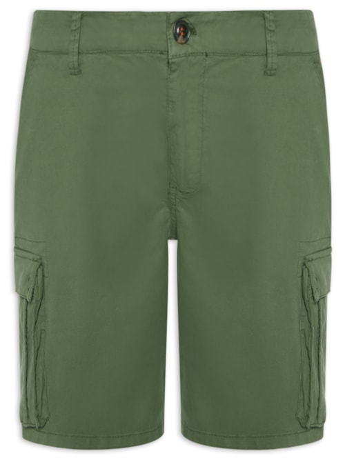 Bermuda Masculina Cargo Just Stretch - Verde