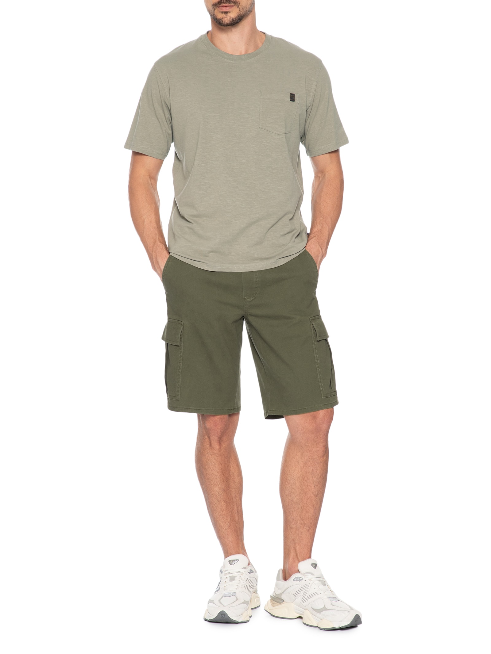 Bermuda Masculina Cargo Mid Verde Jack & Jones