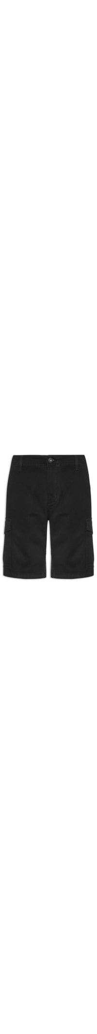 Bermuda Masculina Cargo Shorts LNG - Preto