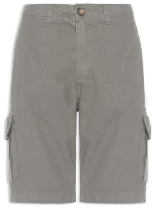 Bermuda Masculina Cargo Stoned – Cinza