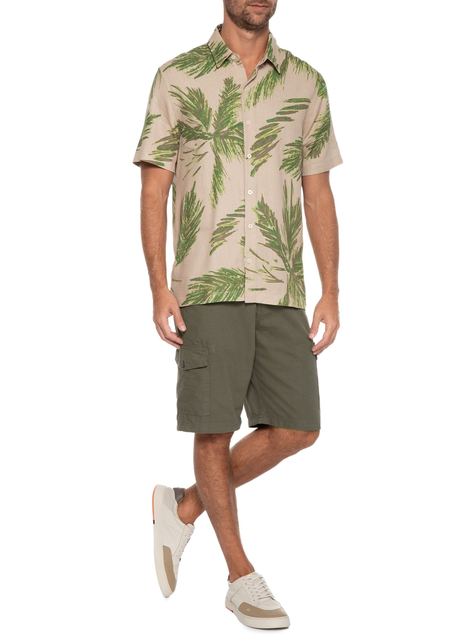 Bermuda Masculina Cargo Verde Hering