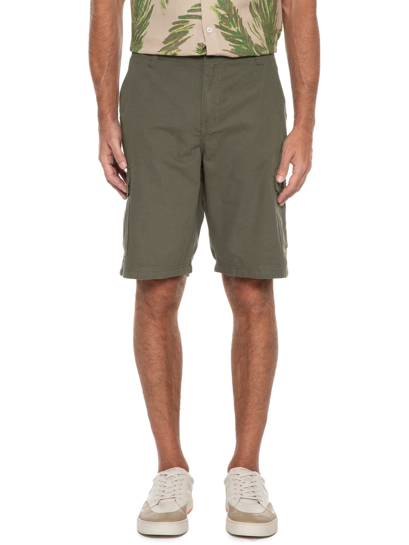 Bermuda Masculina Cargo Verde Hering