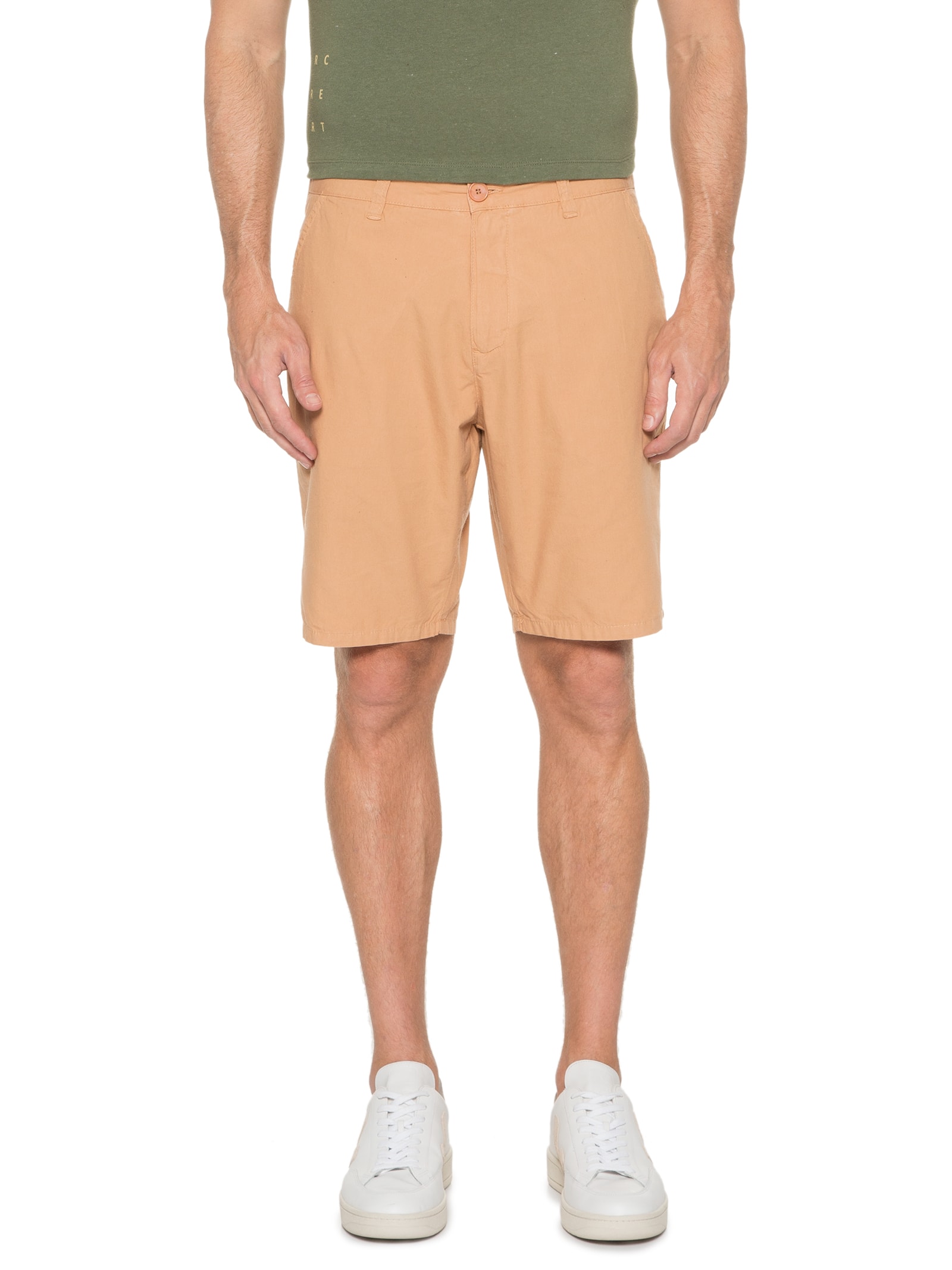 Bermuda Masculina Casual Alfaiataria Bege Osklen