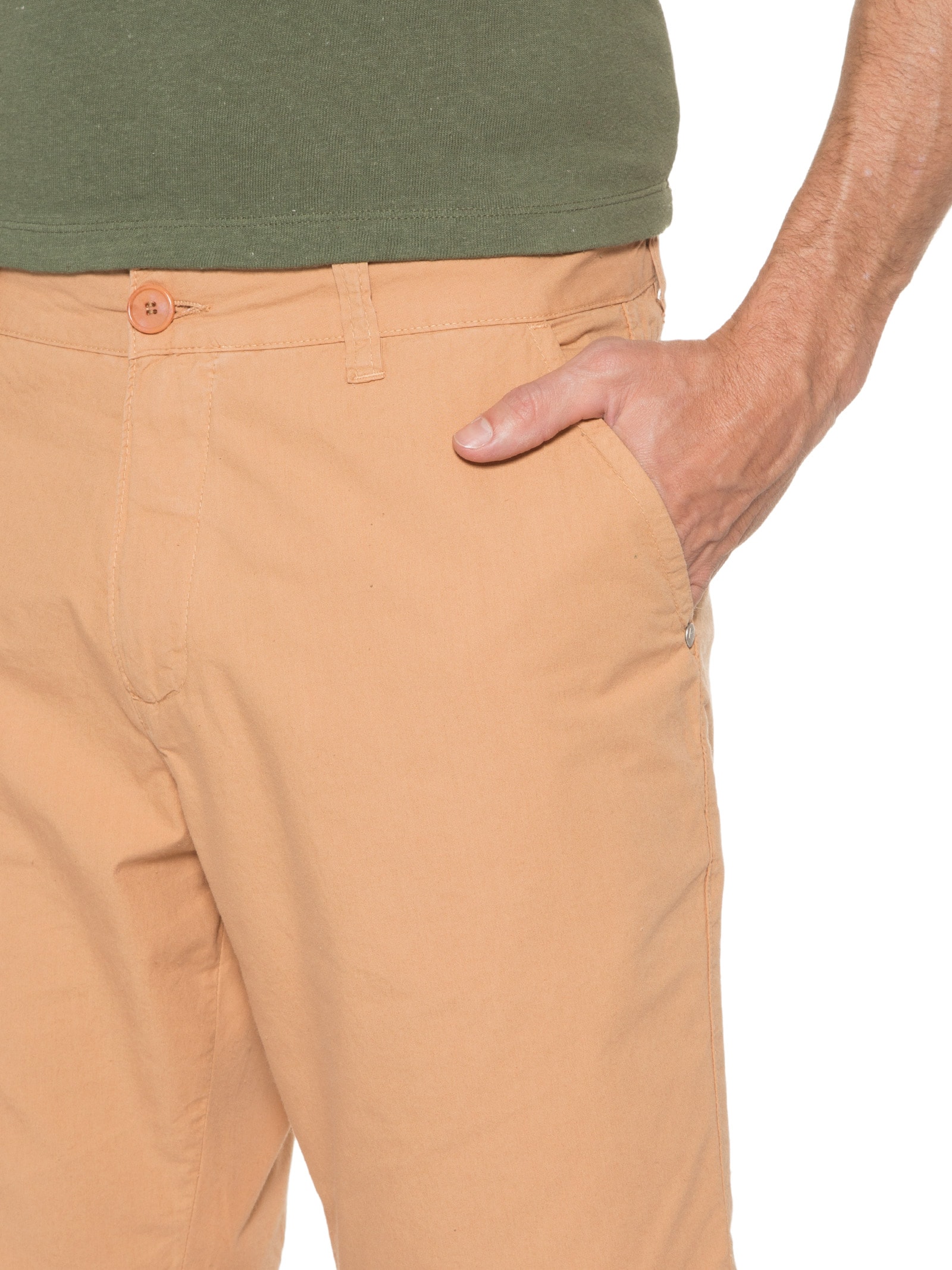 Bermuda Masculina Casual Alfaiataria Bege Osklen