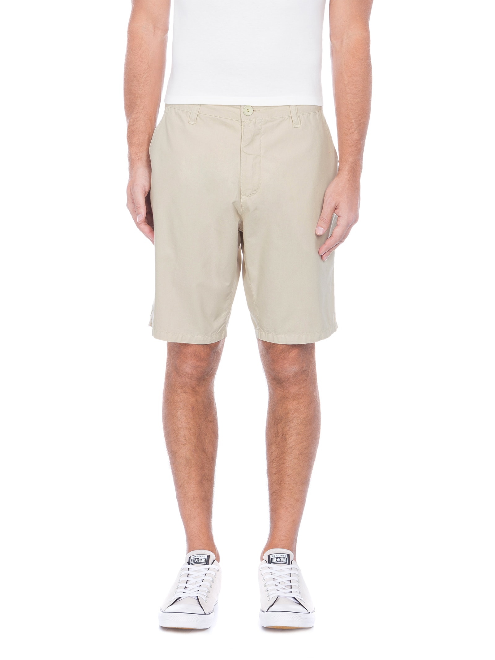 Bermuda Masculina Casual Alfaiataria Bege Osklen