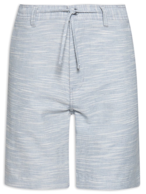 Bermuda Masculina Casual Algodão - Azul