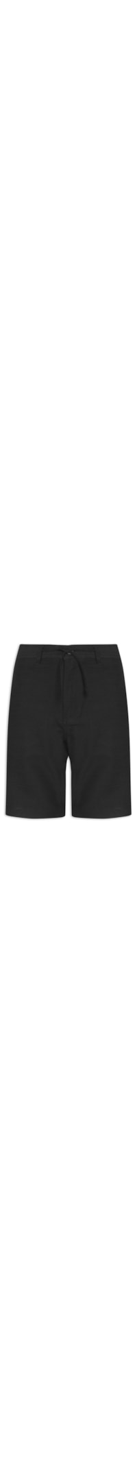 Bermuda Masculina Casual Algodão - Preto