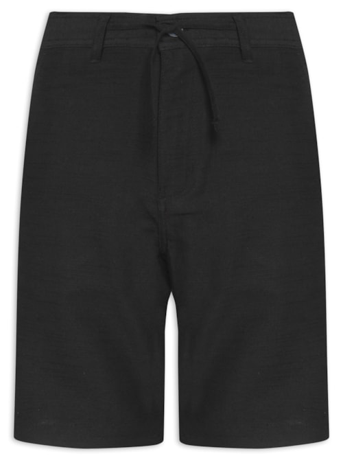 Bermuda Masculina Casual Algodão – Preto