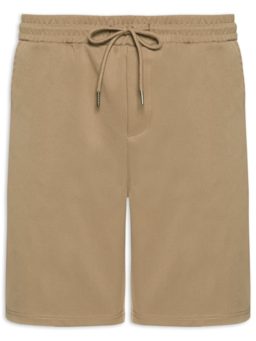 Bermuda Masculina Casual Básica – Bege