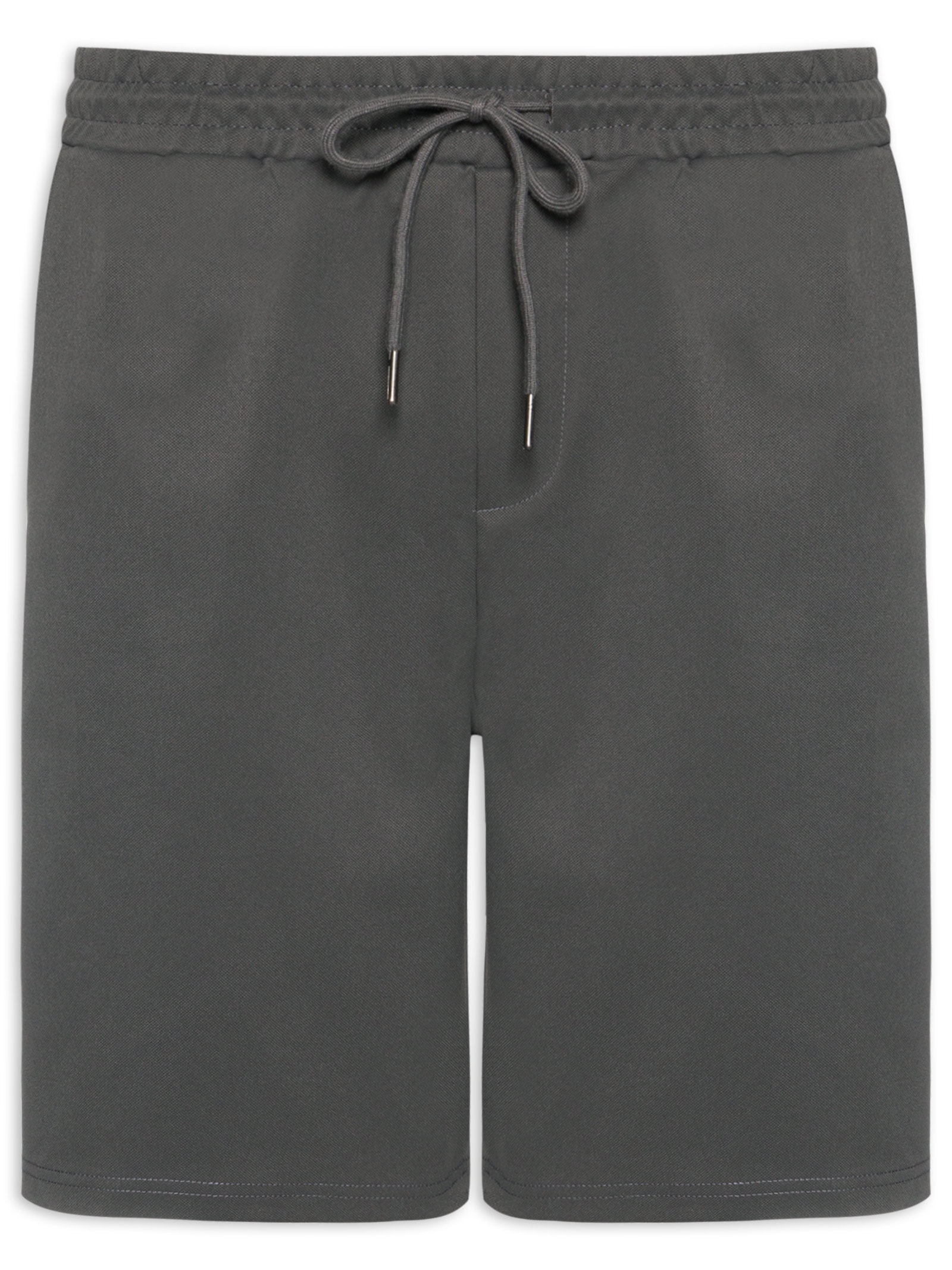 Bermuda Masculina Casual Básica Cinza Basiq Men