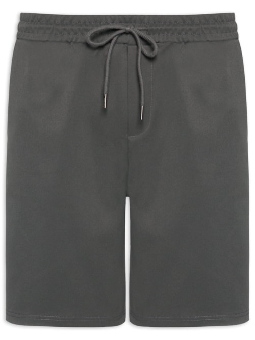 Bermuda Masculina Casual Básica – Cinza
