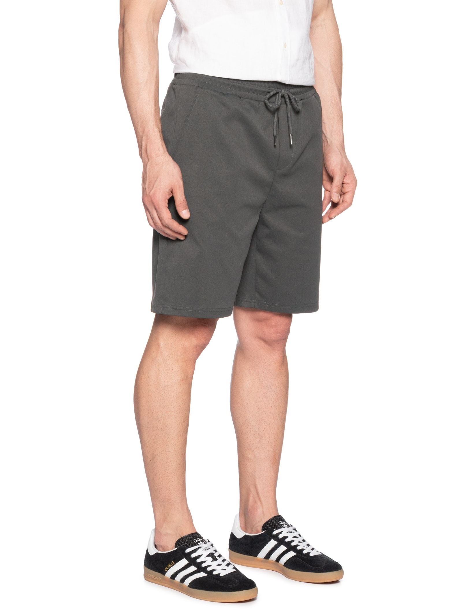 Bermuda Masculina Casual Básica Cinza Basiq Men